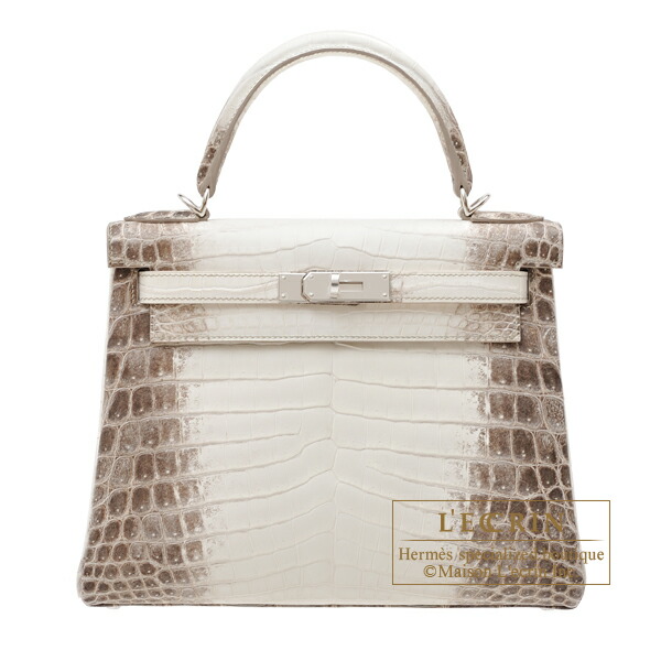 【楽天市場】エルメス ケリー28/内縫い ヒマラヤ クロコダイル ニロティカスマット シルバー金具 HERMES Kelly bag 28