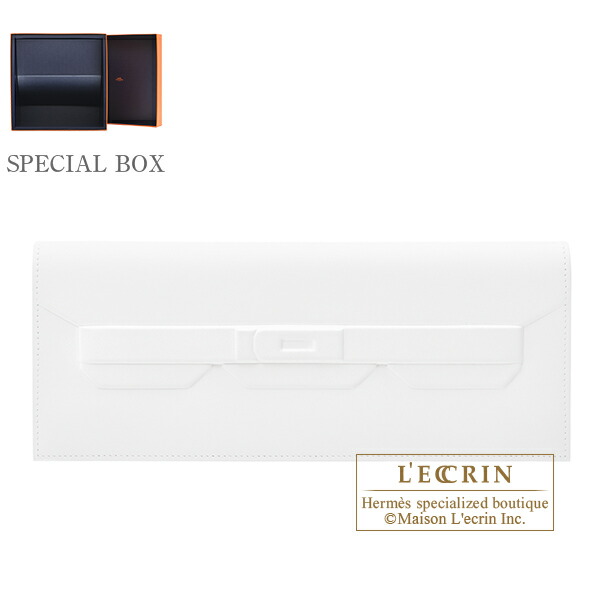 エルメス　ポシェットバーキンシャドウ　ニューホワイト　スイフト　 HERMES　Pochette Birkin Shadow　New white　Swift leather
