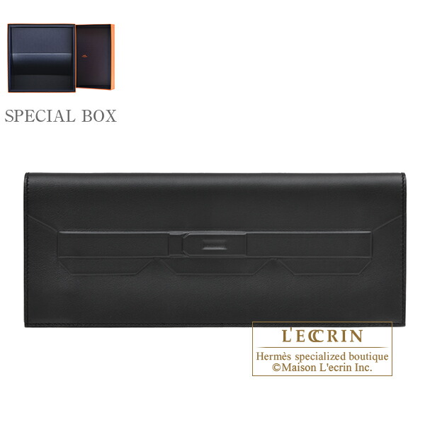 エルメス　ポシェットバーキンシャドウ　ブラック　スイフト　 HERMES　Pochette Birkin Shadow　Black　Swift leather