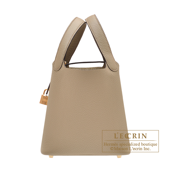 【新品同様/Vert Vertigo×Silver金具】HERMES ピコタンロック18 エルメス ピコタンロック18 PM トリヨンクレマンス ヴェール