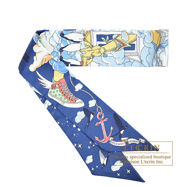 楽天市場】エルメス ツイリー 草原のインディアンアート インディゴ