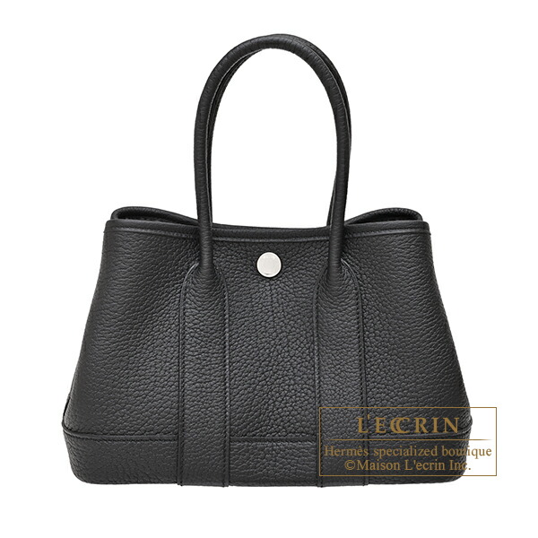HERMES / ガーデンパーティPM ネゴンダ ブラック ハンドバッグ エルメス ガーデンパーティ36/PM ブラック ネゴンダ シルバー