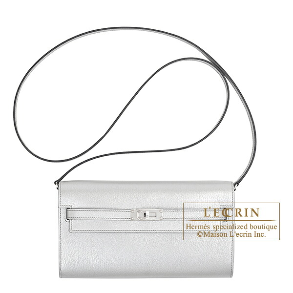 エルメス　ケリーロング　トゥーゴー　アルジャン　シェブルシャムキラ　シルバー金具　HERMES　Kelly Long To Go　Argent　Chevre chamkila goatskin　Silver hardware｜西麻布レクラン 695,640円