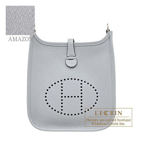 エルメス　エヴリンアマゾンTPM　グリパンタン　トリヨンクレマンス　シルバー金具　バンドリエール111cm　HERMES　Evelyne Amazon bag TPM　Gris pantin　Clemence leather　Silver hardware　Bandouliere 111cm｜西麻布レクラン