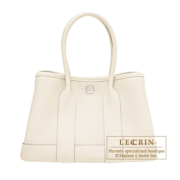 エルメス　ネオガーデン23　クレ　トゴ　シルバー金具　 HERMES　Neo Garden bag 23　Craie　Togo leather　Silver hardware