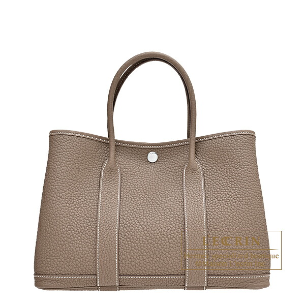 エルメス　ガーデンパーティ30/TPM　エトゥープ　ネゴンダ　シルバー金具　HERMES　Garden Party bag 30/TPM　Etoupe grey　Negonda leather　Silver hardware｜西麻布レクラン 471,680円