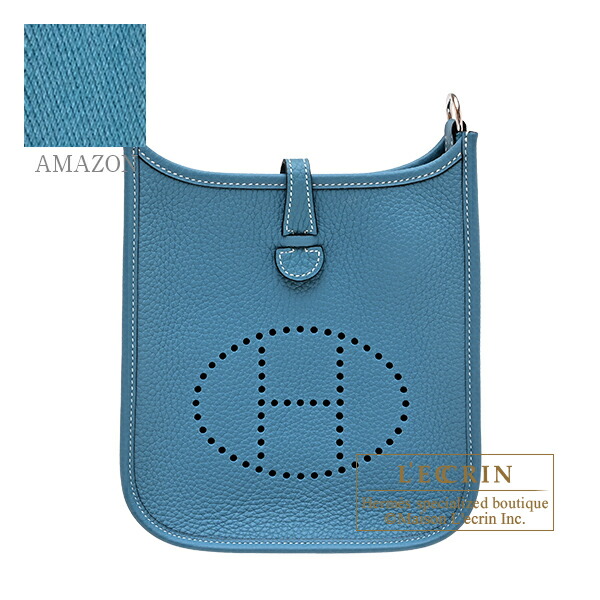 エルメス エヴリンアマゾンTPM ニューブルージーン トリヨンクレマンス シルバー金具 バンドリエール111cm HERMES Evelyne Amazon bag TPM New blue jean Clemence leather Silver hardware Bandouliere 111cm|西麻布レクラン