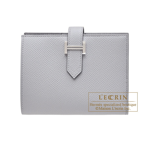 エルメス　ベアンコンパクト　ブルーグラシエ　ヴォーエプソン　シルバー金具　HERMES　Bearn compact wallet　Blue glacier　Epsom leather　Silver hardware｜西麻布レクラン