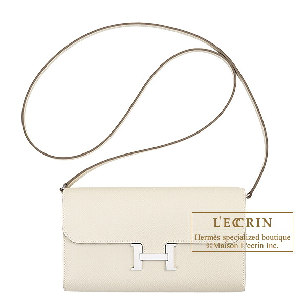 エルメス コンスタンスロング トゥーゴー クレ ヴォーエプソン シルバー金具 HERMES Constance Long To Go Craie Epsom leather Silver hardware|西麻布レクラン
