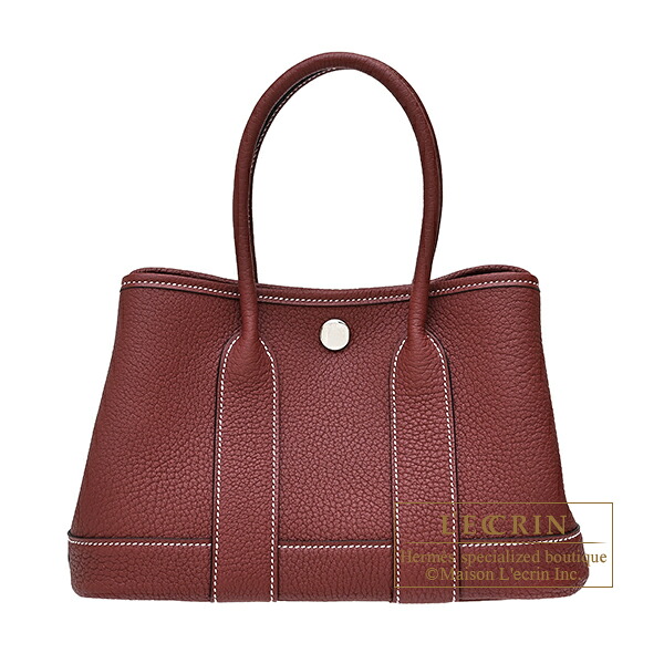 エルメス ネオガーデン23 ルージュアッシュ ネゴンダ シルバー金具 HERMES Neo Garden bag 23 Rouge H Negonda leather Silver hardware|西麻布レクラン