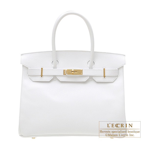 Lecrin Boutique Tokyo: Hermes Birkin bag 30 White Epsom leather Gold hardware | Rakuten Global ...