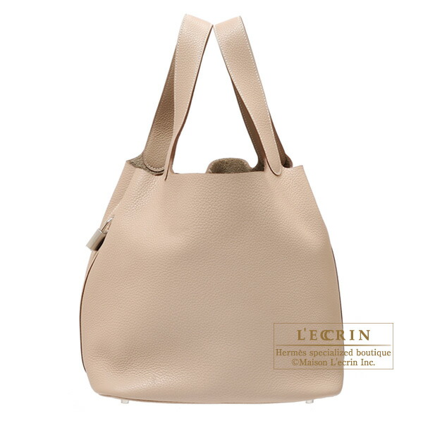 正規販売店 エルメス ピコタンロックgm アルジル トリヨンクレマンス シルバー金具 Hermes Picotin Lock Bag Gm Argile Clemence Leather Silver Hardware 楽天市場 Tiendabudada Com