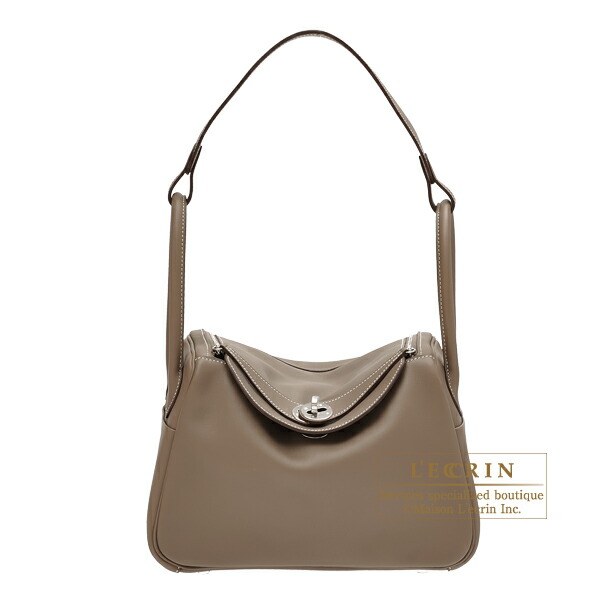 Lecrin Boutique Tokyo Hermes Lindy Bag 26 Etoupe Grey Swift Leather Hermes Lindy Bag 26 Etoupe Grey Swift Leather Silver Hardware