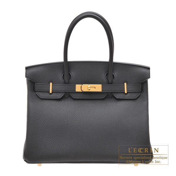 エルメス　バーキン30　ブラック　トゴ　ゴールド金具　HERMES　Birkin bag 30　Black　Togo leather　Gold hardware