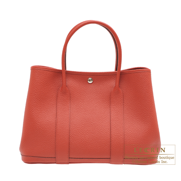 楽天市場 エルメス ガーデンパーティpm カドリージュ ルージュデュセス カントリー シルバー金具 Hermes Garden Party Bag Pm Quadrige Rouge Duchesse Country Leather Silver Hardware 西麻布レクラン