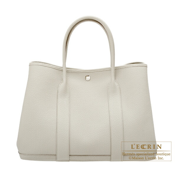Hermes garden Party Bag Pm beton negonda Leather silver Hardware
