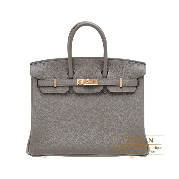 Hermes birkin Bag 25 etain togo Leather rose Gold Hardware Hermes birkin Bag 25 etain togo Leather rose Gold Hardware