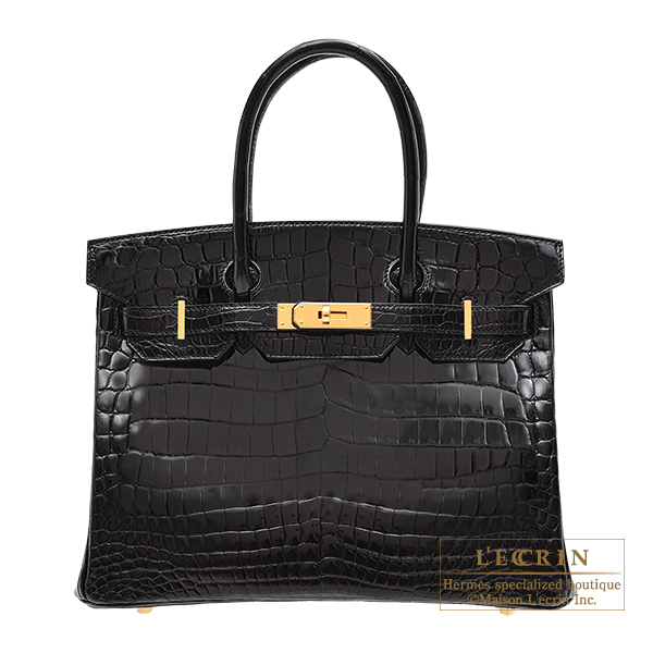 Lecrin Boutique Tokyo: Hermes Birkin bag 30 Black Niloticus crocodile skin Gold hardware ...