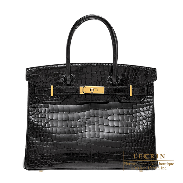 Lecrin Boutique Tokyo: Hermes Birkin bag 30 Black Porosus crocodile skin Gold hardware | Rakuten ...