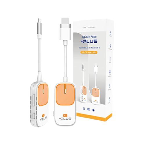 EZCast Pocket PLUS（イージーキャストポケットプラス）【日本語版】【技適マーク取得済み】 さすだけでミラーリングと無線(Miracast/Airplay)でミラーリングの両方の機能を備えた2in1の最新機器。T
