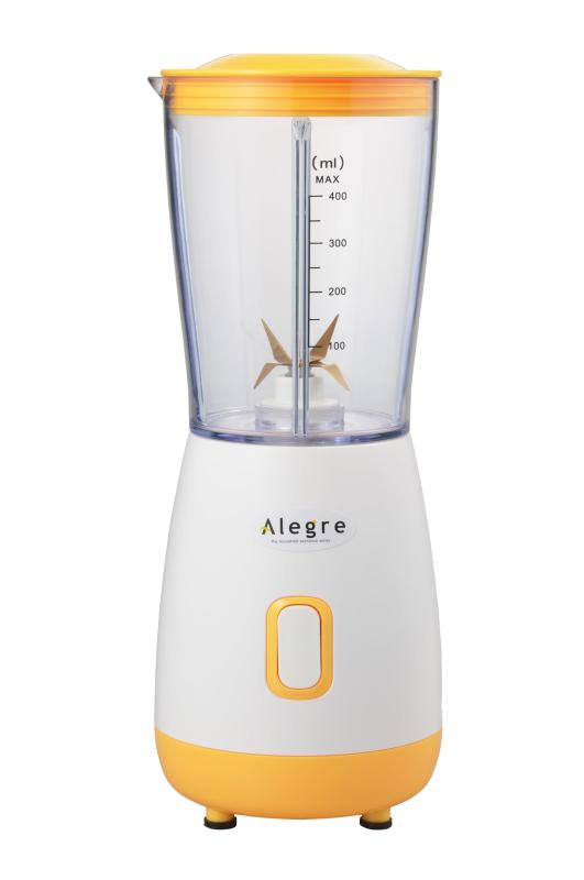 丸山 アレグレ 電気 コンパクト ミキサー 400ml ホワイト オレンジ AL-705CM