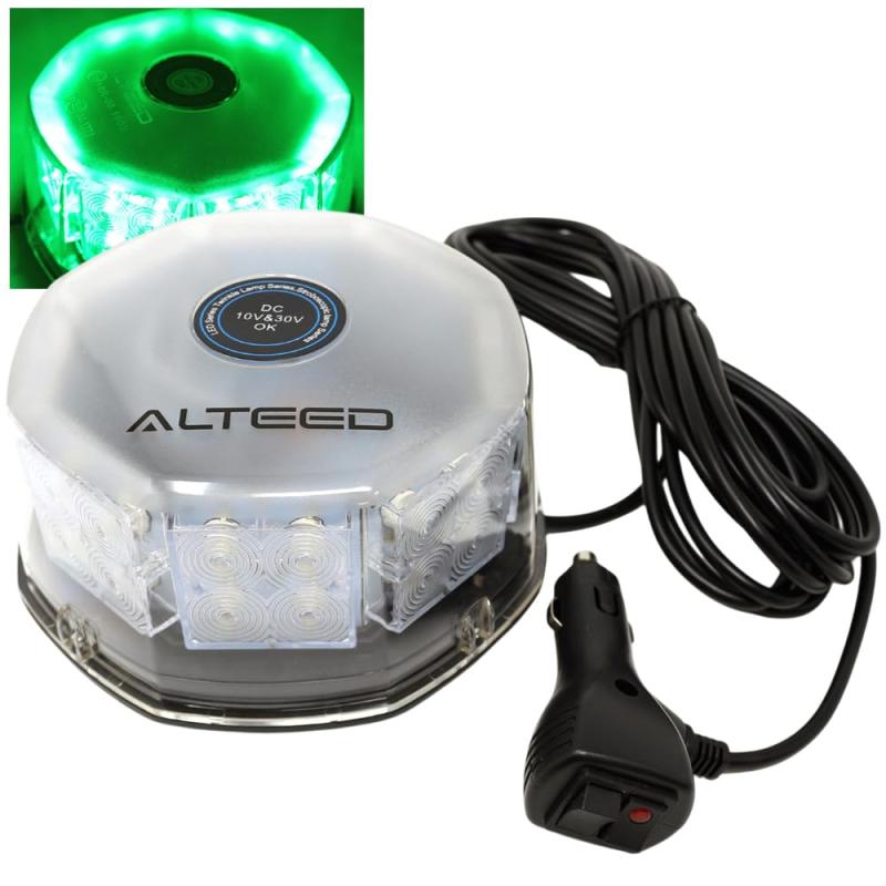 ALTEED(アルティード) LED回転灯パトランプ警光灯 緑色発光 フラッシュビーコンライト 12V24V自動車用 道路運送誘導車誘導灯等