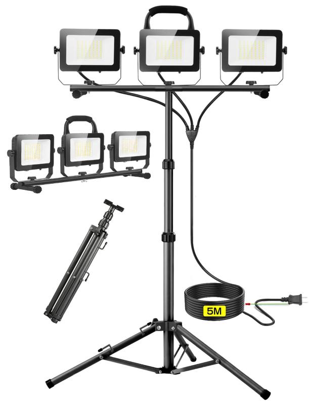 LED投光器 作業灯 コンセント式 50W/100W/150W切り替え 昼光色 防水スイッチ 独立制御 5Mコード 防水 屋外照明 適格請求書対応｜メゾンクローバー