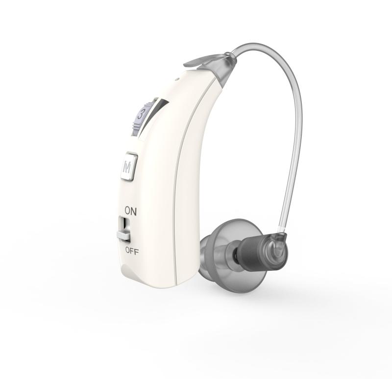 【耳かけ式集音器】NKー02白 敬老の日 プレゼント ラジオ体操 集音器 充電式 テレビ|メゾンクローバー