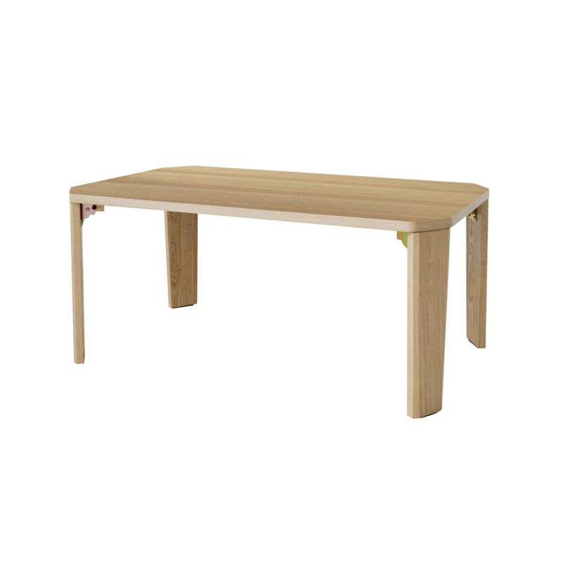 永井興産(Nagai Kosan) グランテーブル 幅90cm 折りたたみ 机 完成品 ナチュラル｜メゾンクローバー
