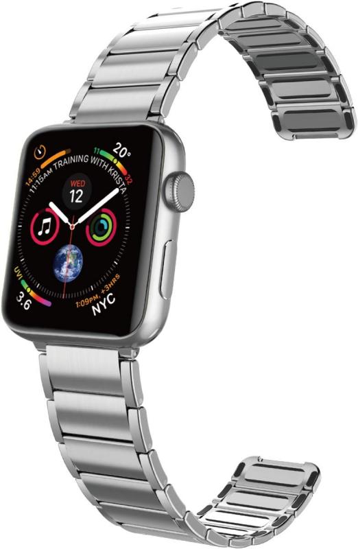 【X-Doria】 Apple Watch 44mm / 42mm SE &amp; Series 6 / 5 / 4 / 3 / 2 / 1 対応 バンド ステンレス メタル ベルト 調整工具 不要 無段階調整 ループバンド [ アップルウォッチSE ｜メゾンクローバー 7,305円