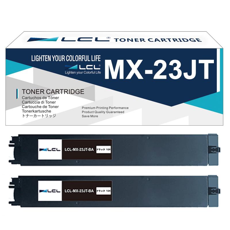 LCL Sharp用 読みやすい用 MX-23 MX-23JT MX-23JTBA MX-23JT-BA (2容器に並べる 黒いこと) 取り替えっこトナーカートリッジ 相応う機種：MX-2310F/MX-2311FN/MX-2517FN/MX-3111F/MX-3112F