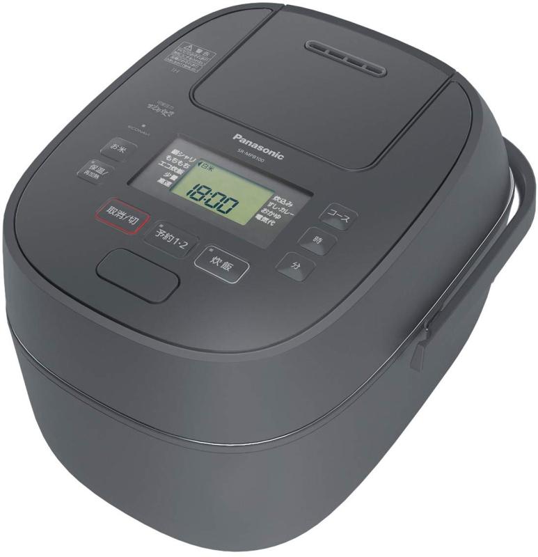 パナソニック 炊飯器 5.5合 変数翦断応力IH式 おどり炊き 薄墨色 SR-MPB100-H