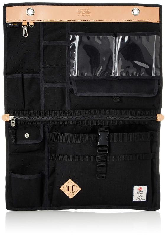 [アッソブ] ウォールポケット Wall Pocket-L-Cordura BLACK