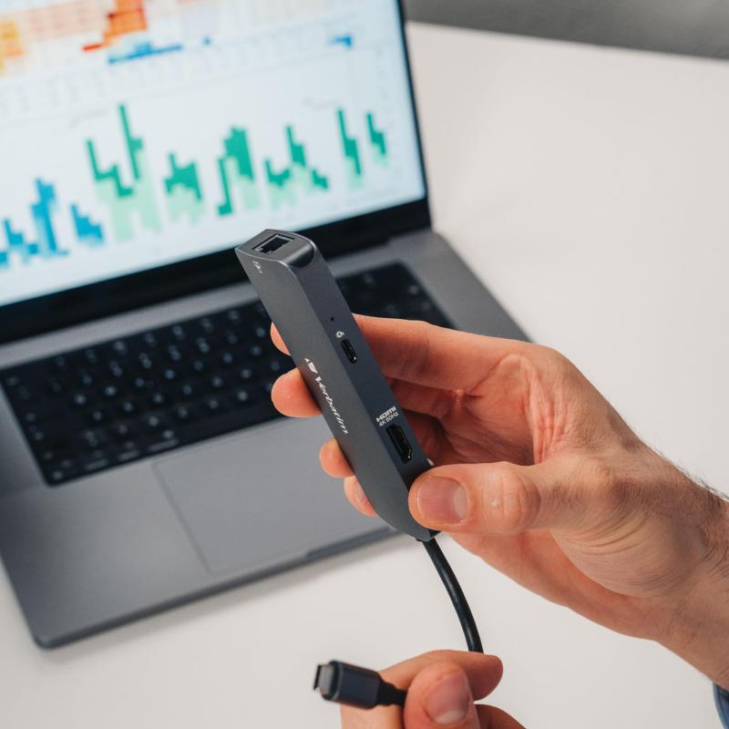 バーベイタム(Verbatim) PD急速充電対応 USB Type-Cハブ 5 in 1 最大85W USB Power Delivery 対応 USB-Cポート 4K出力対応(60Hz) 5Gbpsデータ転送 HDMIポート USB-Cポート USB|メゾンクローバー