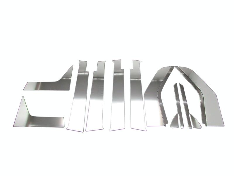 BRIGHTZ N-WGN JH1 JH2 超鏡面ステンレスメッキピラーパネル バイザー有用 14PC 【 PIL-SIL-038 】 NWGN N WGN エヌ ワゴン エヌワゴン JH 1 2 12256