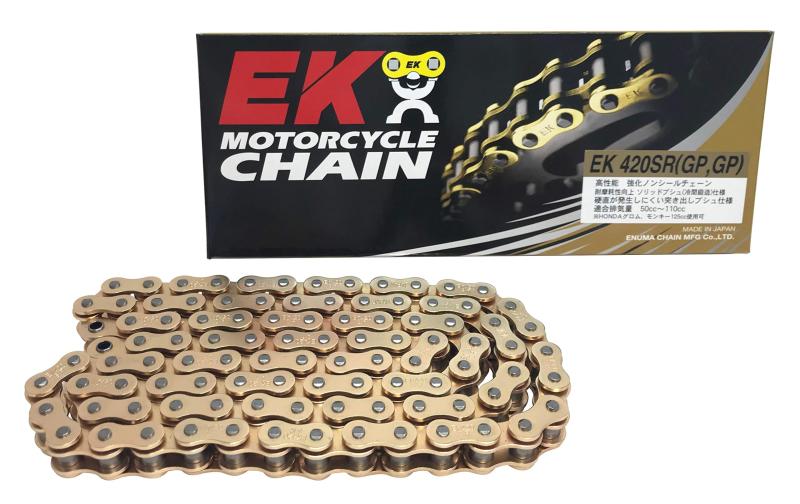 EK(イーケー) バイク用チェーン 420SR ゴールド