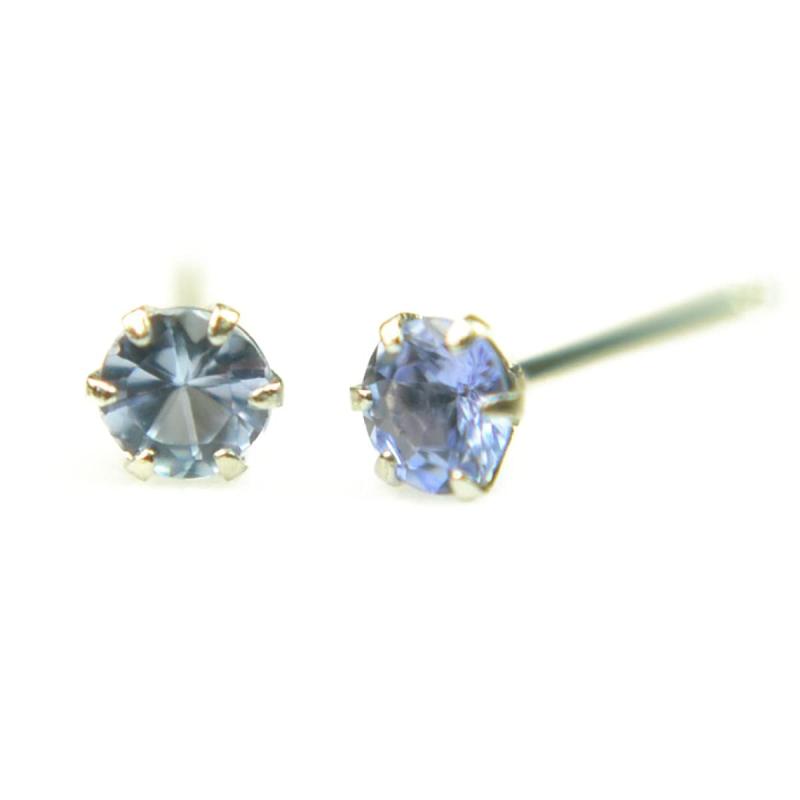 PT900プラチナ天然タンザナイトピアス 【1ペア 両耳販売】 タンザナイト ピアス プラチナ ピアス プラチナピアス Pt900 PT900 yokomountain|メゾンクローバー