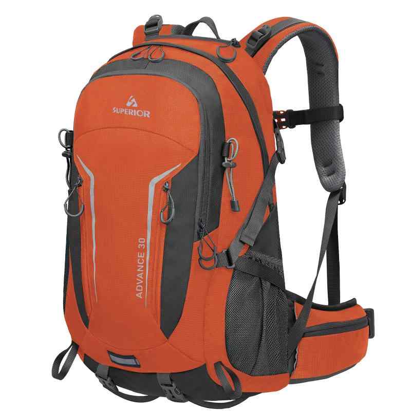 [Superior] バックパック 30L 登山 リュックサック メンズ レディース 軽量 トレッキング ハイキング キャンプ グランピング 通勤 通学 機内持ち込み レインカバー付き ハイドレーションシステ