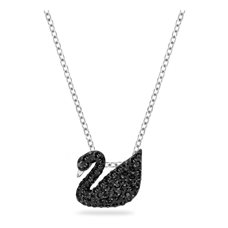 Swarovski Iconic Swan ブラック-ロジウムコーティング