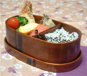 木曽ペンキ塗り掏摸漆小判弁当 （大）