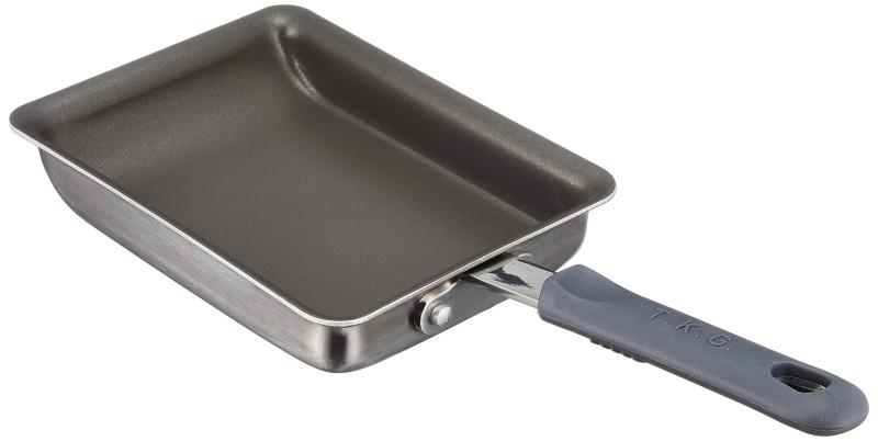 遠藤商事 TKG 卵焼きフライパン 13×18cm ステンレスとアルミの2層構造で熱伝導率がよく 表面はノンスティックコートでこびりつきにくい 幅×奥行(内寸mm)130×180深さ(mm)35幅×奥行(底内寸mm)120×15