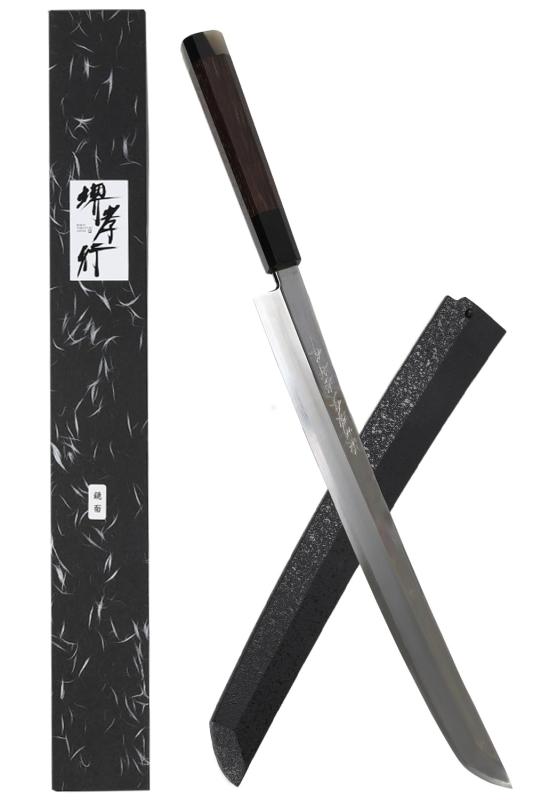 楽天市場】包丁 柳刃 刺身包丁 270mm ダマスカス 堺孝行 白二鋼