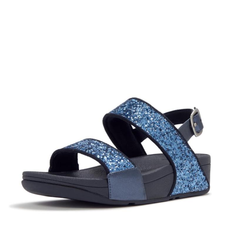 [フィットフロップ] 正規品 レディース サンダルLULU MULTI-TONAL GLITTER BACK-STRAP SANDALS Platino/Silver