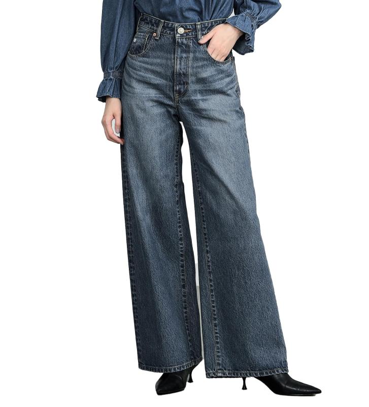SOMETHING(サムシング) ジーンズLISA ワイドデニムパンツ SEA10レディース|メゾンクローバー