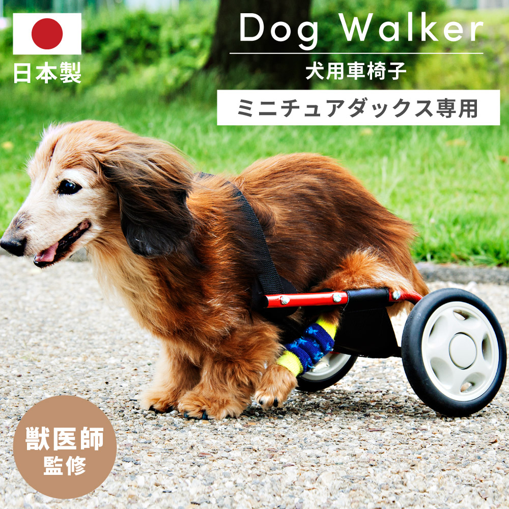 ○ミニチュアダックス○犬の車椅子 小型犬用2輪車いす ～9kg位 歩行器