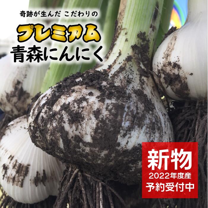 市場 2022年度産にんにく プレミアム青森にんにく 2022年度産 新物 根付き 生にんにく 土付き 1キロ