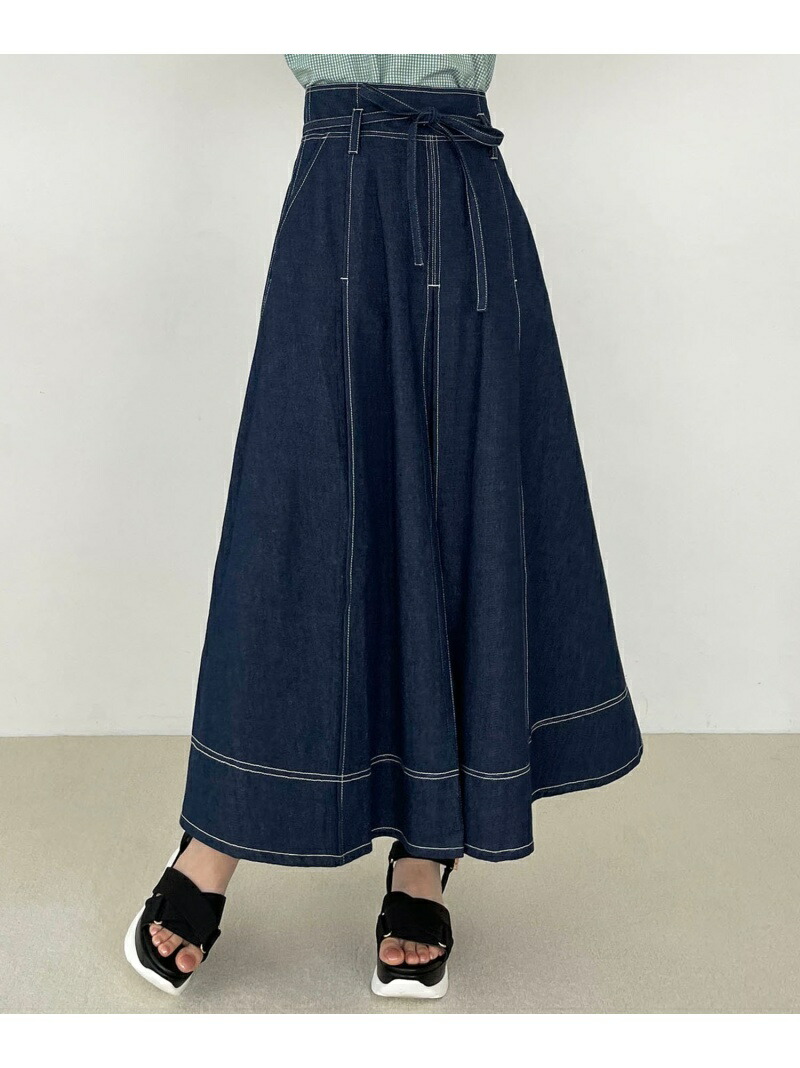 縫目lady太陽フレアスカート Majestic Legon マジェスティックレゴン スカート フレアスカート 紺 白いこと 墨ぞめ 貨物輸送無料 Rakuten Fashion Toujou Kara スカート Etreenbonnecie Com