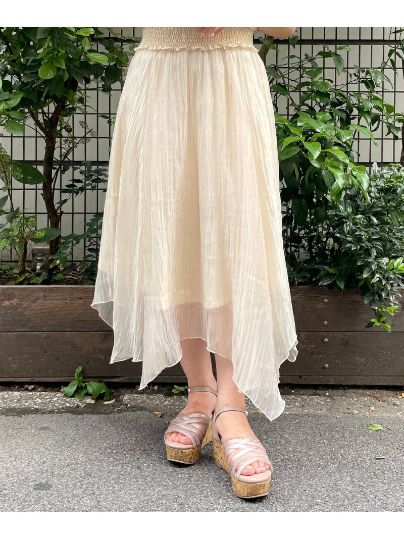 キラキラエアリーヘムスカート Majestic Legon マジェスティックレゴン スカート ロングスカート ホワイト ピンク グレー 送料無料 Rakuten Fashion Andapt Com