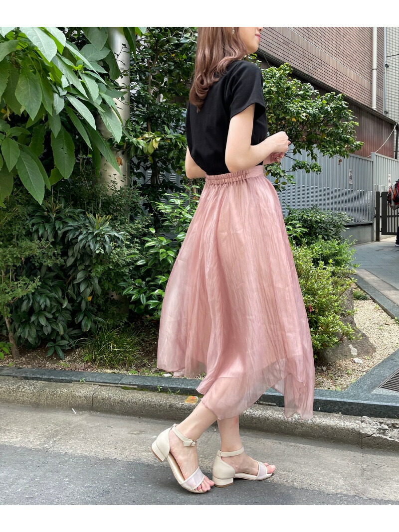 キラキラエアリーヘムスカート Majestic Legon マジェスティックレゴン スカート ロングスカート ホワイト ピンク グレー 送料無料 Rakuten Fashion Rvcconst Com