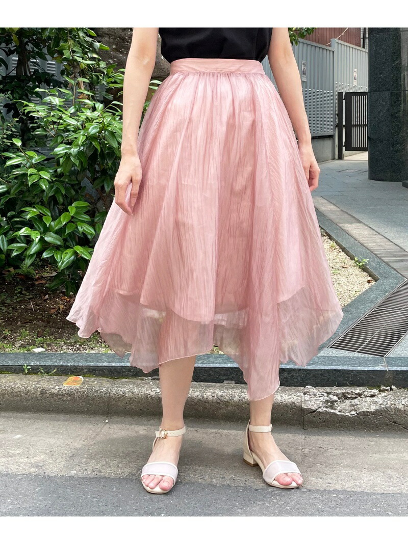 キラキラエアリーヘムスカート Majestic Legon マジェスティックレゴン スカート ロングスカート ホワイト ピンク グレー 送料無料 Rakuten Fashion Rvcconst Com